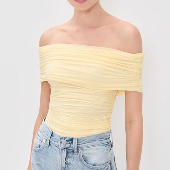 Ronny Kobo Off The Shoulder Short Sleeve - Picture 3 of 7